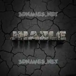 jhazle in Cracked Stone style - 3D name wallpaper