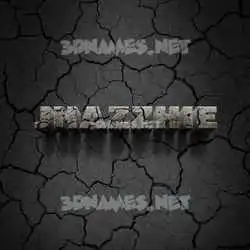 jhazzhie in Cracked Stone style - 3D name wallpaper