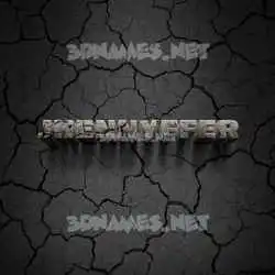 jhennyffer in Cracked Stone style - 3D name wallpaper
