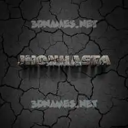 jhonhasta in Cracked Stone style - 3D name wallpaper