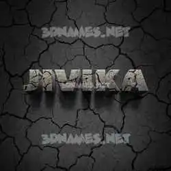 jivika in Cracked Stone style - 3D name wallpaper