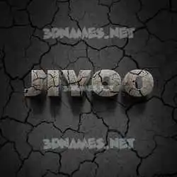 jiyoo in Cracked Stone style - 3D name wallpaper