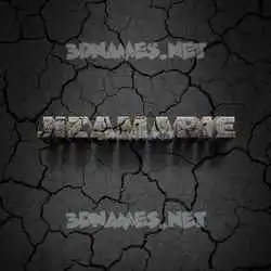 jizamarie in Cracked Stone style - 3D name wallpaper