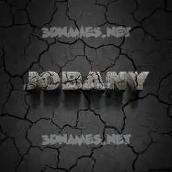jobany in Cracked Stone style - 3D name wallpaper