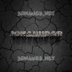 johanndar in Cracked Stone style - 3D name wallpaper