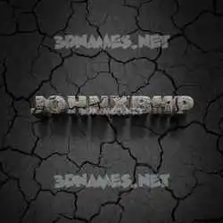 johnxbhp in Cracked Stone style - 3D name wallpaper