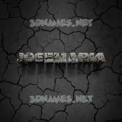 josemaria in Cracked Stone style - 3D name wallpaper