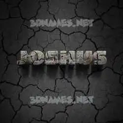 joshus in Cracked Stone style - 3D name wallpaper