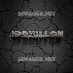 jpdhillon in Cracked Stone style - 3D name wallpaper