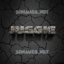 juggie in Cracked Stone style - 3D name wallpaper