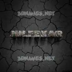 julfekar in Cracked Stone style - 3D name wallpaper
