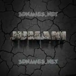 jumani in Cracked Stone style - 3D name wallpaper