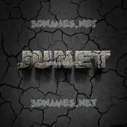 junet in Cracked Stone style - 3D name wallpaper