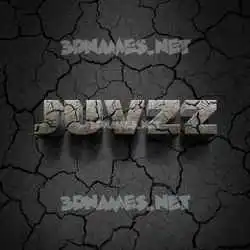 juvzz in Cracked Stone style - 3D name wallpaper