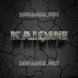 kaique in Cracked Stone style - 3D name wallpaper