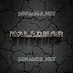 kaladhar in Cracked Stone style - 3D name wallpaper