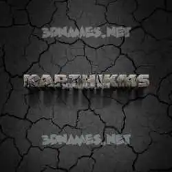 karthikms in Cracked Stone style - 3D name wallpaper