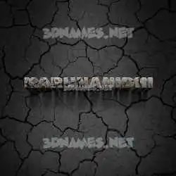 karunanidhi in Cracked Stone style - 3D name wallpaper