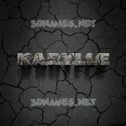 karylle in Cracked Stone style - 3D name wallpaper