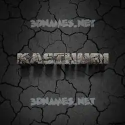 kasthuri in Cracked Stone style - 3D name wallpaper