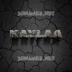 kaylaa in Cracked Stone style - 3D name wallpaper
