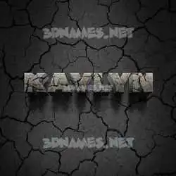 kaylyn in Cracked Stone style - 3D name wallpaper