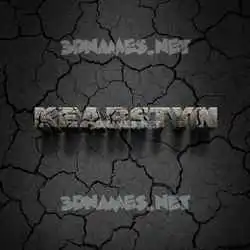 kearstyn in Cracked Stone style - 3D name wallpaper