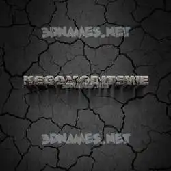 kegomoditswe in Cracked Stone style - 3D name wallpaper