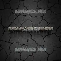 khanjeeeenom in Cracked Stone style - 3D name wallpaper