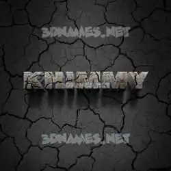 khimmy in Cracked Stone style - 3D name wallpaper