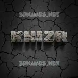 khizr in Cracked Stone style - 3D name wallpaper