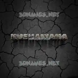 kushawaha in Cracked Stone style - 3D name wallpaper