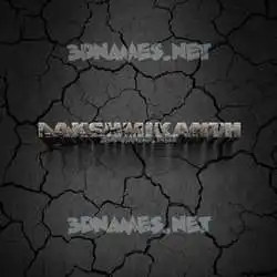 lakshmikanth in Cracked Stone style - 3D name wallpaper