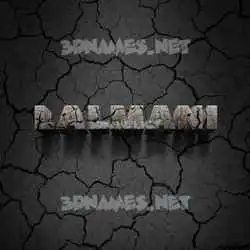 lalmani in Cracked Stone style - 3D name wallpaper