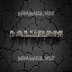 laluram in Cracked Stone style - 3D name wallpaper