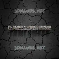 lamlomeee in Cracked Stone style - 3D name wallpaper