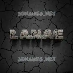 lanae in Cracked Stone style - 3D name wallpaper