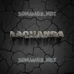 laquanda in Cracked Stone style - 3D name wallpaper