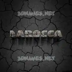 larocca in Cracked Stone style - 3D name wallpaper