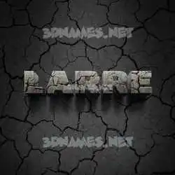 larre in Cracked Stone style - 3D name wallpaper