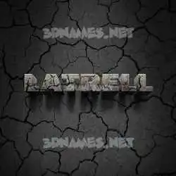 latrell in Cracked Stone style - 3D name wallpaper