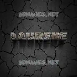 laurene in Cracked Stone style - 3D name wallpaper