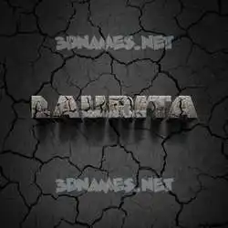 laurita in Cracked Stone style - 3D name wallpaper