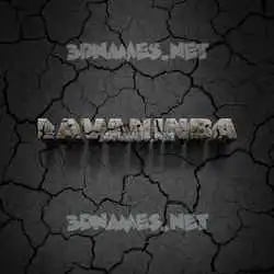 lavaninba in Cracked Stone style - 3D name wallpaper