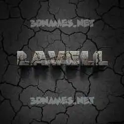 lavell in Cracked Stone style - 3D name wallpaper