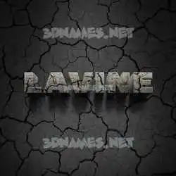 lavine in Cracked Stone style - 3D name wallpaper