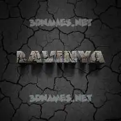 lavinya in Cracked Stone style - 3D name wallpaper