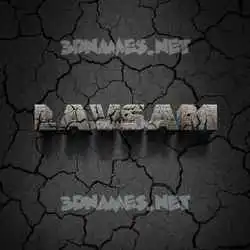 lavsam in Cracked Stone style - 3D name wallpaper