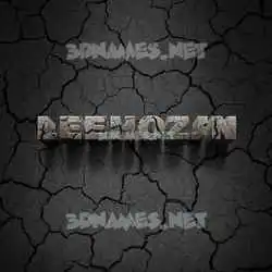 leehozjn in Cracked Stone style - 3D name wallpaper