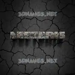 lefteris in Cracked Stone style - 3D name wallpaper